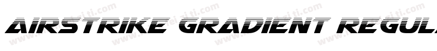 Airstrike Gradient Regular字体转换